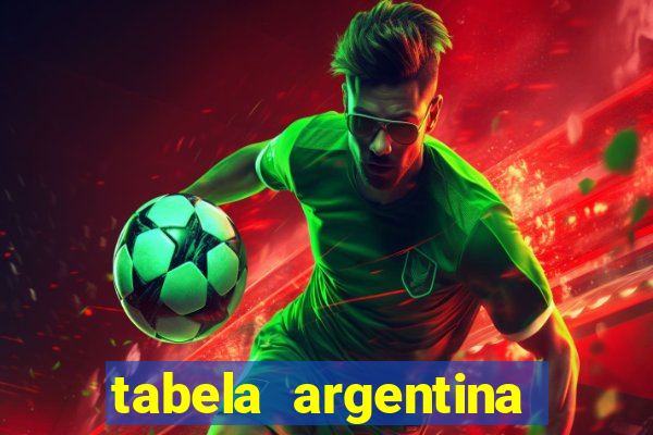 tabela argentina torneo betano